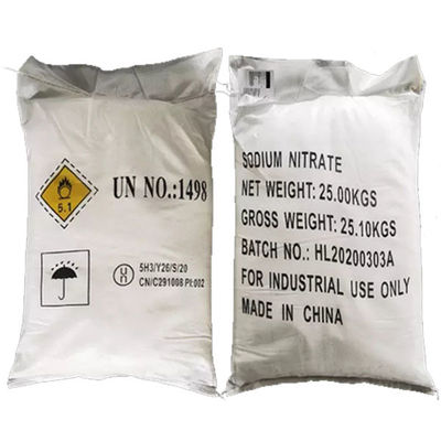 Nitrato de sodio orgánico NaNO3 99,3% Min White Crystal Powder